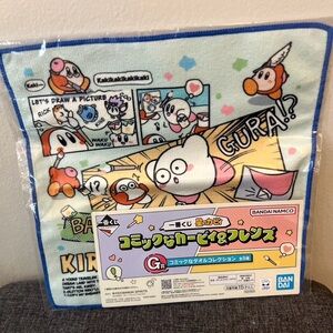 Kirby Comic Hand Towel 10” x 10” Ichiban Kuji G Prize